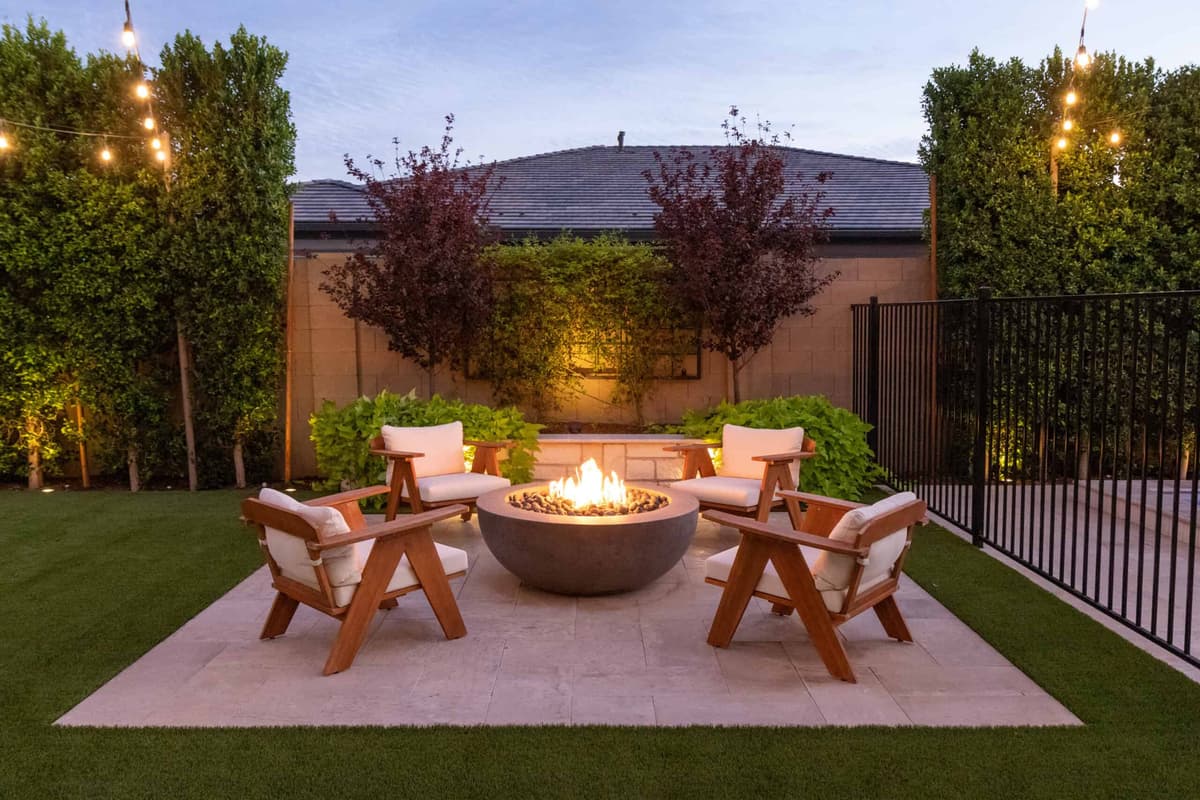 Queen Creek Outdoor Living Space with Fire Pit