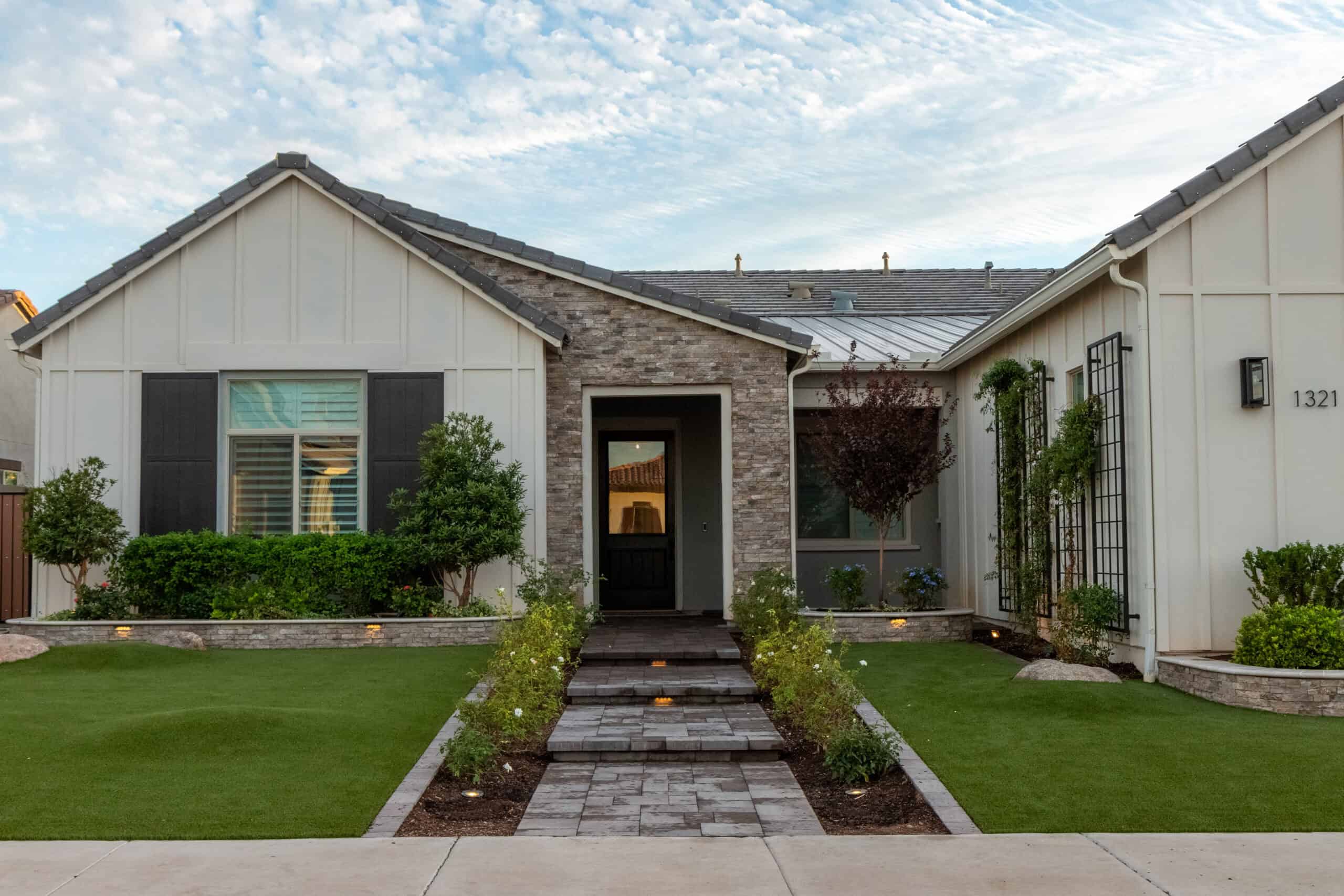 Stone paver patio design